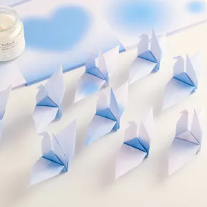 Kinder Buntes Quadratisches Origami Papier Für Kranich DIY Handgemachtes Bastelpapier Sternenhimmel Farbverlauf Muster Kunst Faltpapier Für Schule Kindergarten