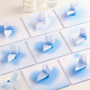 Buntes quadratisches Origami-Papier für Kinder Basteln DIY Kranich Faltpapier Set