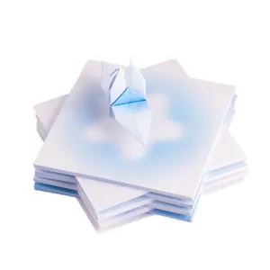 Kinder DIY buntes Origami Papier quadratisch Kranich Faltpapier Set fuer Basteln.
