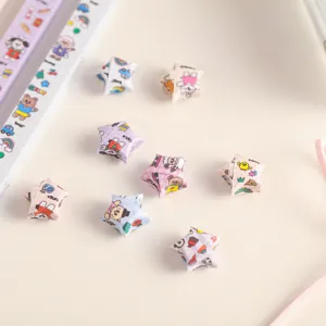 Leuke cartoon geluksster origami papierstrips schattig handwerk DIY vouwpapier knutselen