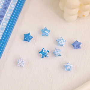 INS Stil Glücksstern Origami Papier Streifen bunte lange Papierstreifen zum Falten schöne Sterne
