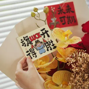 Graduation gift card set exam cheering greeting cards bouquet decorative message cards for students