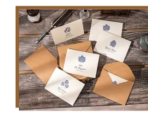 Vintage Grußkarten und Briefumschläge Set für Geburtstag, Abschluss und Wünsche.