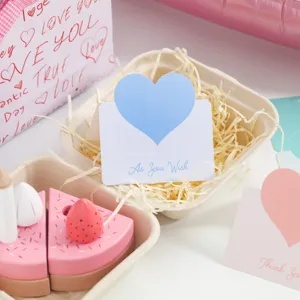 Valentinstag 3D Herz Grußkarte Nachricht Segen Faltkarte für Blumenladen Geschenk