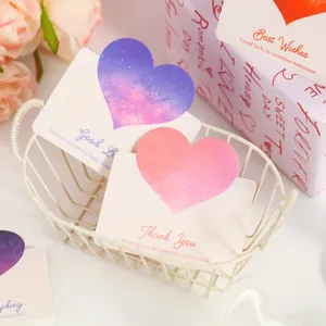 Valentinstag Grusskarte traumhafte sternenklare herzformige klappbare Botschaft Karte