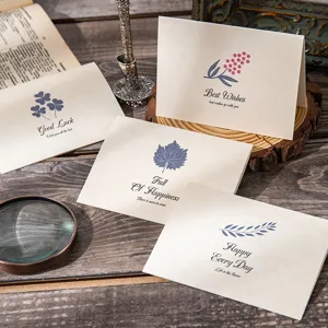 Retro botanische Grußkarten Set mit Vintage Design, perfekt für Geburtstag, Abschluss und Geschenke.