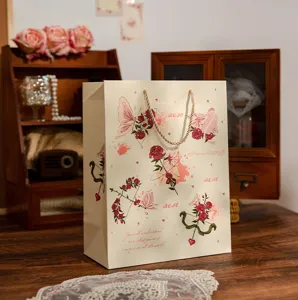 Kreative handgemachte Rosen Geschenktüte für romantische Valentinstag Paare Geschenke.