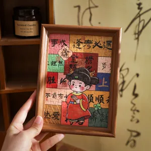 Holz Puzzle Fotorahmen als Prüfungsgeschenk für Schüler, Abschluss Deko Schreibtisch.