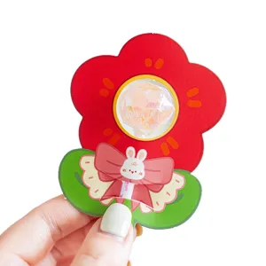 Kinderfest rote Blume Lutscher Papierkarte süße Bonbon Dekoration für Schulanfang