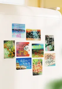 Acryl magnetischer kühlschrankaufkleber mit inspirierendem zitat süße wohnkultur deko