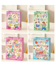 Süße Tier Cartoon Geschenktüte Papiertasche für Geburtstag Geschenkverpackung Freunde