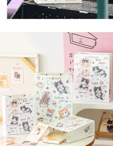 Niedliche Cartoon-Katze Papier-Geschenktüten, exquisite Tragetaschen für Geburtstagsfeier Verpackung.