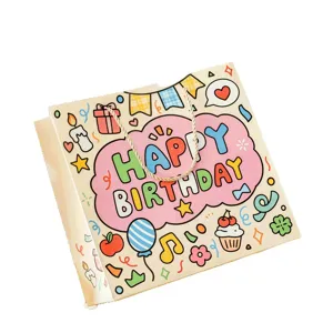 Cute cartoon birthday gift bag large size tote bag for presents shoes box party packaging items