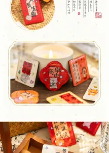 Niedlicher chinesischer Acryl Kühlschrankmagnet Cartoon Tier Segen Heimdeko Aufkleber
