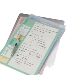 Bloc-notes B5 vertical et cahier de correction d'erreurs pour etudiants, notes dechirables.