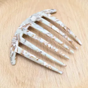 Pettine per capelli in acetato tartaruga vintage accessorio per acconciature elegante