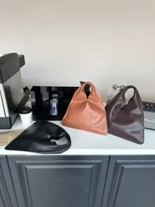 Sac à main triangle en cuir véritable pour femme sac d'aisselle décontracté élégant