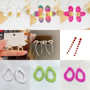 Schick Elegant Künstliche Perle Schleife Quaste Ohrstecker Legierung Strass Hängende Ohrringe Mode Schmuck Für Damen