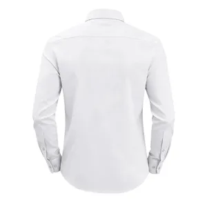 Herren Einfarbig Langarm Freizeithemd Business Slim Fit Klassisch Button Down Hemd Top