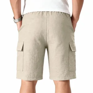 Pantalones cortos cargo de secado rápido para hombre, shorts de playa informales.