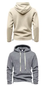 Herren Schwerer Fleece Pullover Kapuzenpullover Outdoor Freizeit Langarm Sweatshirt