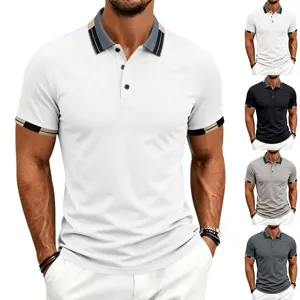 Polo hombre manga corta deporte aire libre golf secado rapido camiseta superior