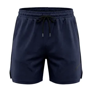 Men's breathable mesh athletic shorts detail view, quick-dry fabric, drawstring waist.