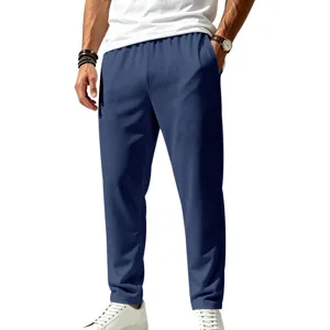 Men's casual athletic jogger pants, breathable stretch trousers for outdoor sports and daily wear.