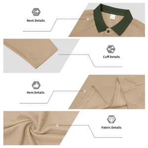 Men casual long sleeve polo shirt basic solid color comfortable breathable top new