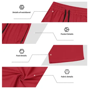 Men breathable mesh athletic shorts detail view, quick-dry fabric, elastic waistband pocket.