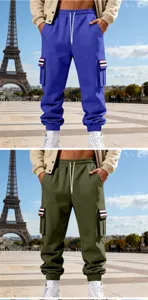Pantaloni cargo uomo felpati caldi e pesanti streetwear invernali casual da esterno