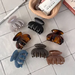Kleine Haarklammern Set vier Zähne Harz Haarklammer Hai Clip für elegante Frisuren Damen