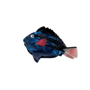 Carino fermaglio per capelli pesce blu artiglio acetato oceano accessori capelli per donne