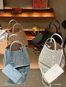 Discover the stylish leather laser-cut tote bag, perfect for casual everyday wear and chic outfits.