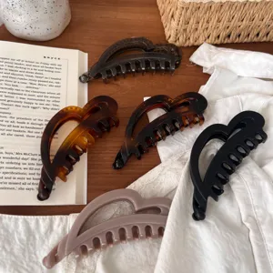 Pinza pelo corazón, accesorio elegante minimalista, pinza garras hueca para cabello mujer.
