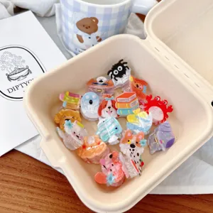 Mini pinzas de pelo de resina dopamina, accesorios de pelo bonitos y dulces para el uso diario.