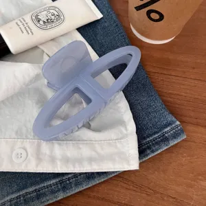 Elegante molletta per capelli geometrica azzurra, accessorio per capelli in stile francese.