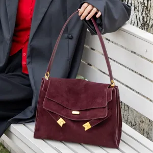 Retro Frosted Cowhide Shoulder Bag Large Capacity Commuting Women's Bag Main View