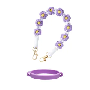 Stanley Becher Zubehör Silikon Ring Blumen geflochtene Handschlaufe für Becher Hauptansicht