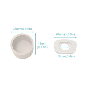 Silicone spill stopper and sealing plug set for tumbler, precise dimensions for daily use.