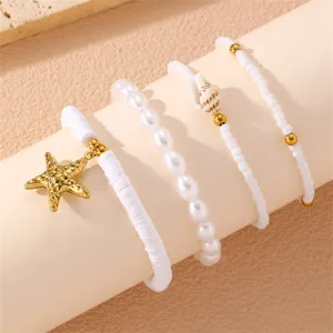 Boho set vrachionion me kochylia kai asteri thalassas kalokairina kosmimata gia gynaikes