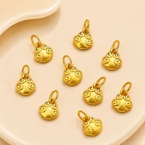 Verguld zandgoud geluk ruyi hanger DIY sieraden accessoire voor armband en ketting.