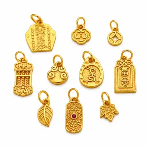 Vergulde DIY geluksbrenger hangerset, traditionele Chinese sieraden accessoireset.