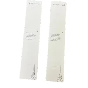 White long necklace display cards paper packaging cards for jewelry presentation items