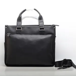 Ventiquattrore da Uomo in Pelle da Lavoro Grande Capacità Borsa per Laptop Borsa a Mano Viaggio Messaggero Tracolla