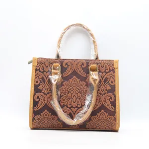 Sac à main vintage en cuir gaufré, sac cabas élégant pour femme au quotidien et au bureau.