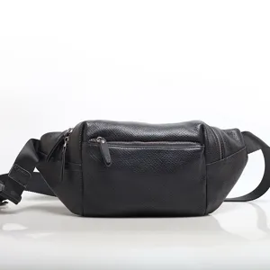 Herren Echtleder Brusttasche Lässige Mehrfachtaschen Umhängetasche Vintage Reise Hüfttasche Mode Urban Pendler Rucksack