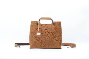 Vintage embossed genuine leather handbag women luxury shoulder crossbody tote bag retro tan
