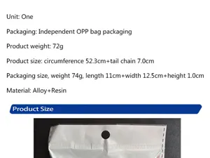 Europäische amerikanische minimalistische geometrische Streifen Perlen Halskette.