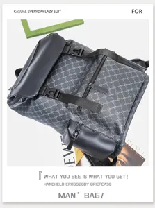 Korean style mens backpack large capacity casual business travel computer book bag for daily use